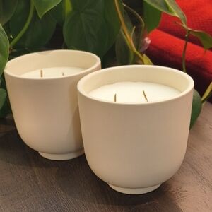 Room Essentials Double-Wick Candle Set Of 2, NWT